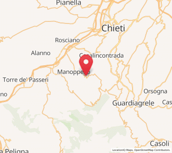 Map of Serramonacesca, Abruzzo