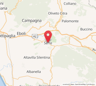 Map of Serre, Campania
