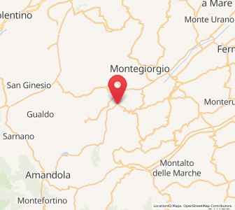 Map of Servigliano, The Marches