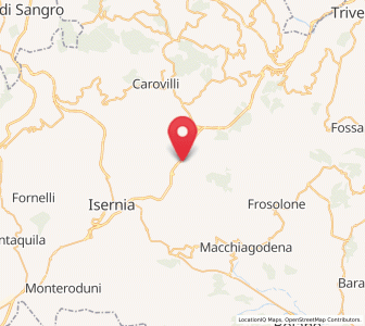 Map of Sessano del Molise, Molise