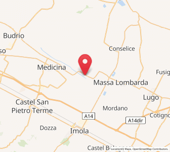 Map of Sesto Imolese, Emilia-Romagna