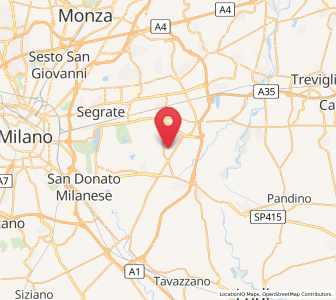 Map of Settala, Lombardy