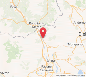 Map of Settimo Vittone, Piedmont