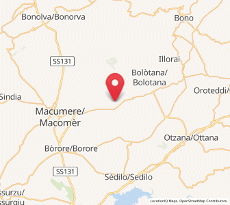 Map of Silanus, Sardinia