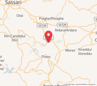 Map of Siligo, Sardinia