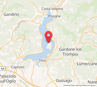 Map of Siviano, Lombardy