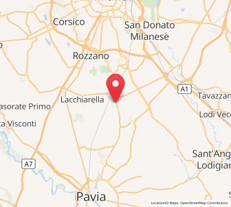 Map of Siziano, Lombardy