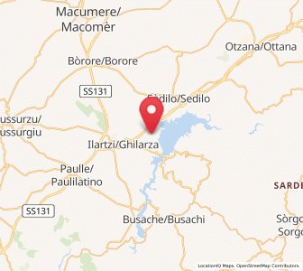 Map of Soddì, Sardinia