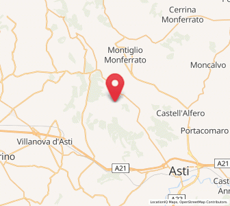 Map of Soglio, Piedmont