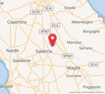 Map of Soleto, Apulia