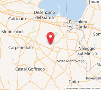 Map of Solférino, Lombardy