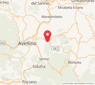 Map of Sorbo Serpico, Campania