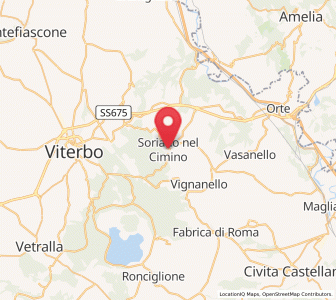 Map of Soriano nel Cimino, Lazio