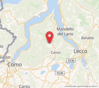 Map of Sormano, Lombardy