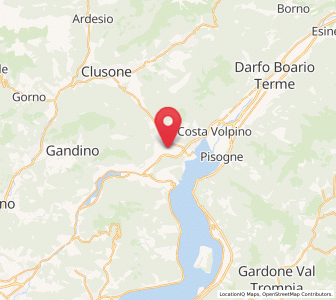 Map of Sovere, Lombardy