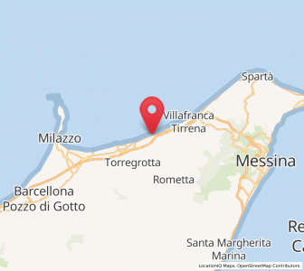 Map of Spadafora, Sicily