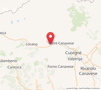 Map of Sparone, Piedmont