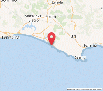 Map of Sperlonga, Lazio