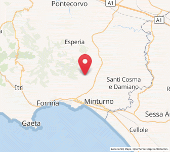 Map of Spigno Saturnia, Lazio