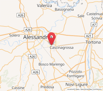 Map of Spinetta Marengo, Piedmont