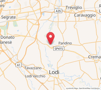 Map of Spino d'Adda, Lombardy
