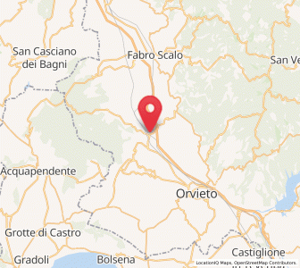 Map of Stazione di Allerona, Umbria
