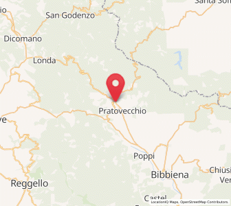 Map of Stia, Tuscany