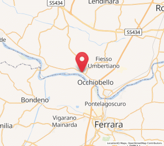 Map of Stienta, Veneto