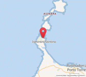 Map of Stintino, Sardinia