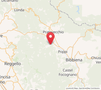 Map of Strada in Casentino, Tuscany