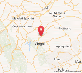 Map of Strada, The Marches