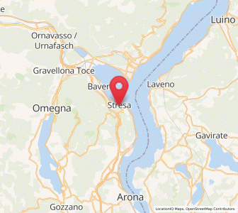 Map of Stresa, Piedmont