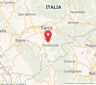 Map of Stroncone, Umbria