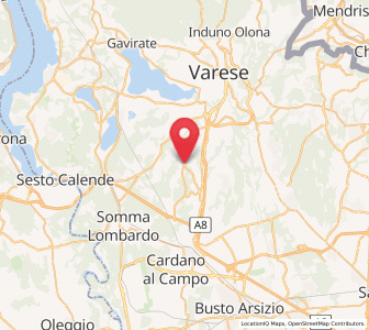 Map of Sumirago, Lombardy