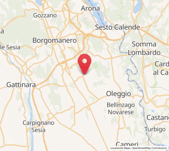 Map of Suno, Piedmont