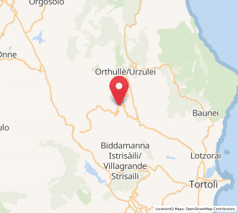 Map of Talana, Sardinia