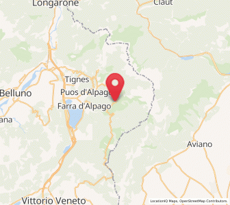 Map of Tambre, Veneto