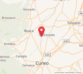Map of Tarantasca, Piedmont