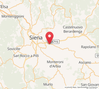 Map of Taverne D'Arbia, Tuscany