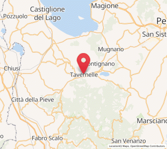 Map of Tavernelle, Umbria