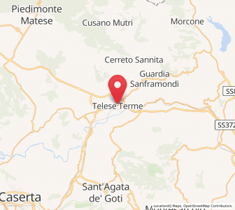 Map of Telese, Campania