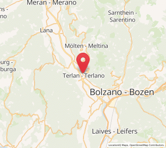 Map of Terlano, Trentino-Alto Adige