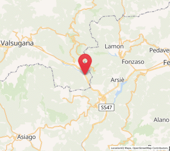 Map of Tezze, Trentino-Alto Adige