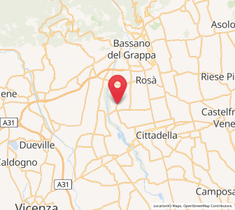 Map of Tezze sul Brenta, Veneto