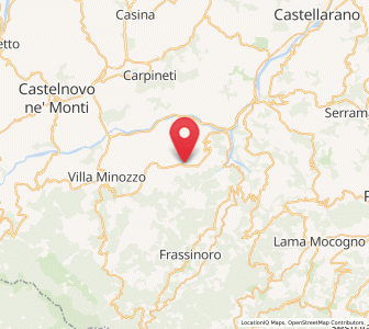 Map of Toano, Emilia-Romagna