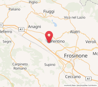 Map of Tofe, Lazio