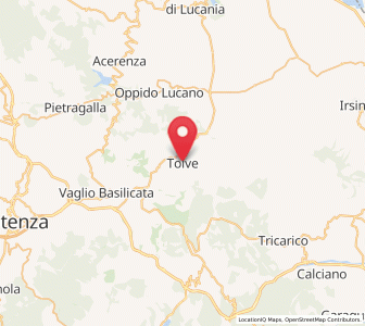Map of Tolve, Basilicate