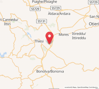 Map of Torralba, Sardinia