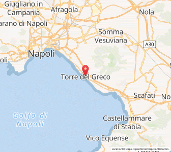 Map of Torre del Greco, Campania