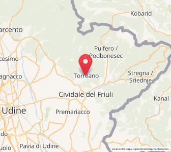 Map of Torreano, Friuli Venezia Giulia